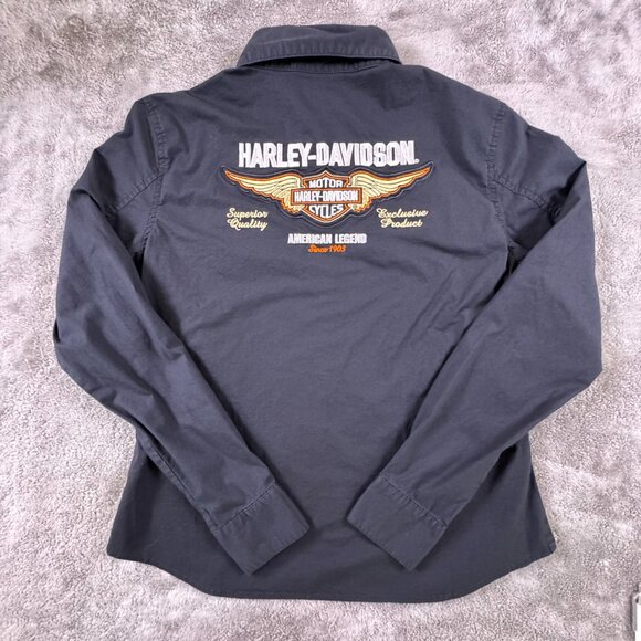 Harley-Davidson Women’s Embroidered L Button-Up - Picture 5 of 7